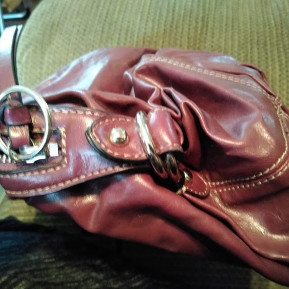 Large Purple Leather Nine West Bag - Picture 5 of 8